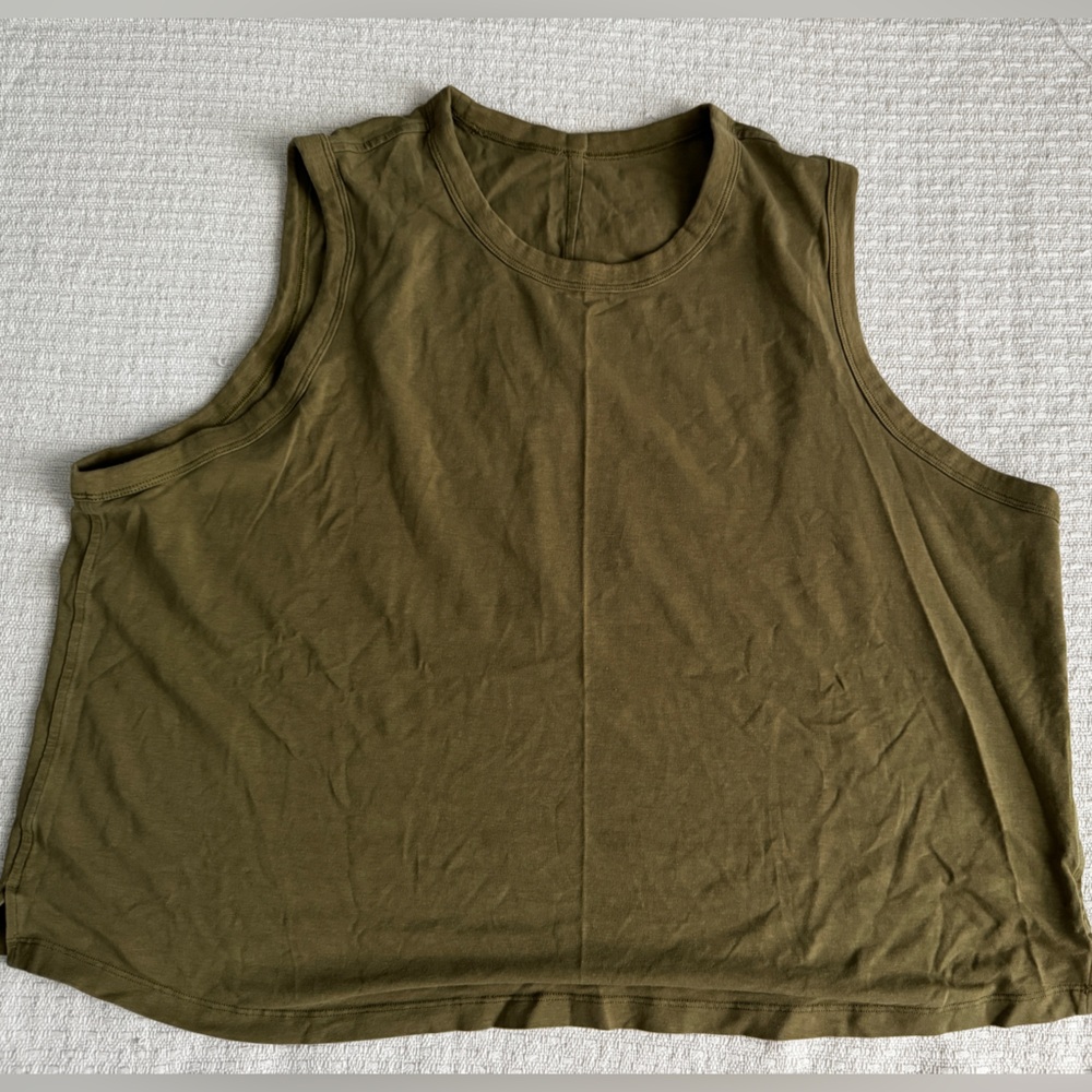 3/$50 Lululemon Olive Green Sculpted Tank Top